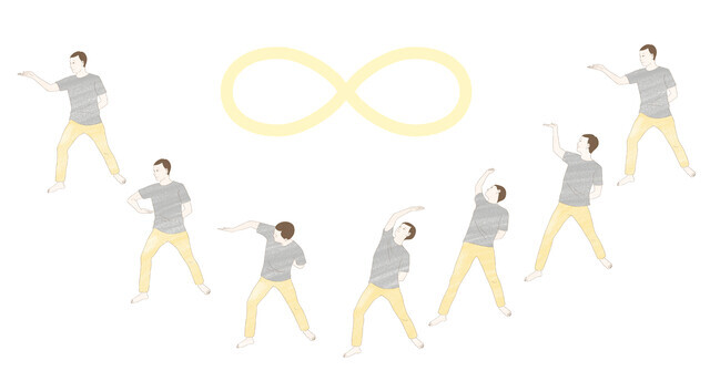 한손 접시돌리기 동작. 사진 한문화멀티미디어 제공.