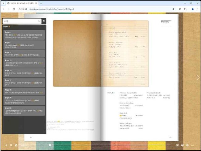 온라인 자료집 화면. 이미지 국립민속박물관.