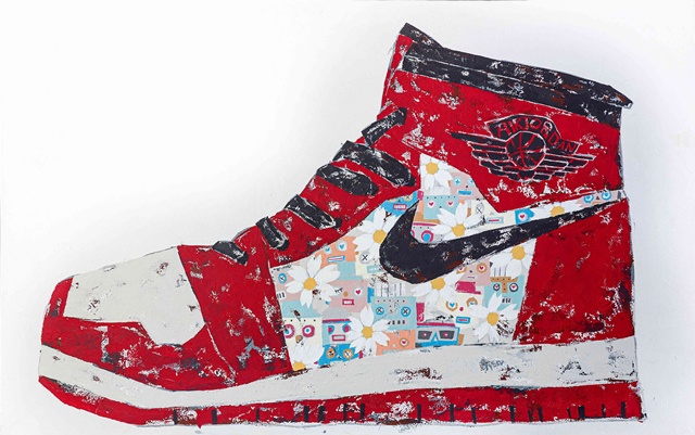 Air Jordan, 2024, Acrylic on canvas, 57 x 35 in (145.5 x 89.4 cm). 이미지 작업실