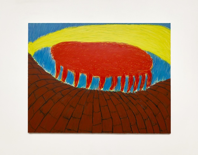 누르는 빛, 2023, Oil on canvas,  112 ×145.5cm. 이미지 갤러리SP