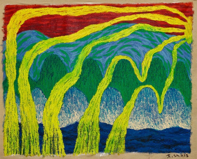 어디에도 있어, 2023, Oil on linen, 129×160cm. 이미지 갤러리SP