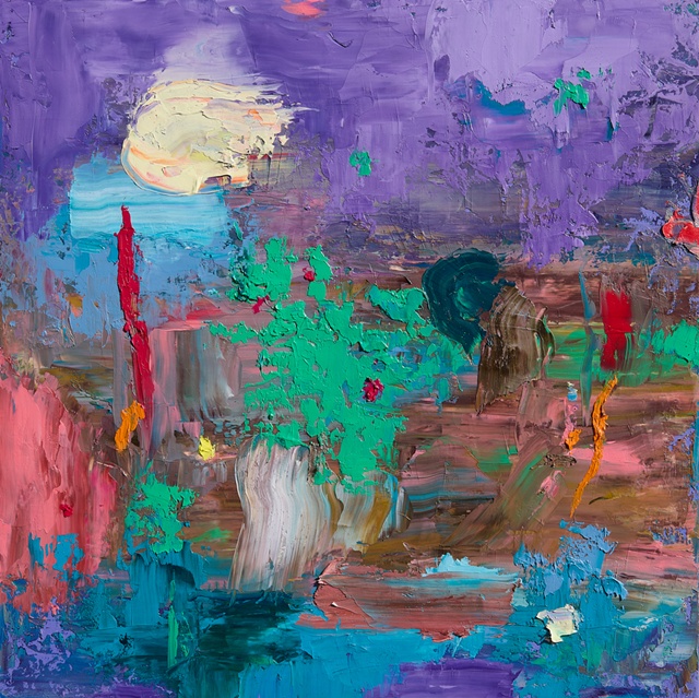 Natural Being-There or Here(그곳 혹은 이곳)25-23, 2025, Oil on canvas, 60.5 × 60.5 cm. 이미지 금산갤러리