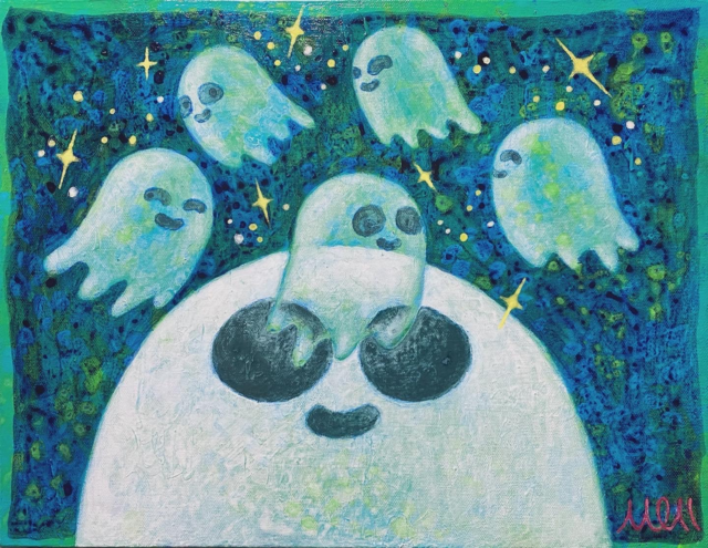 권동기, 몽(夢), 2024, Acrylic on canvas, 40.9×31.8cm, 이미지 갤러리5