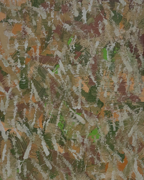 신완, Fall, 2024, Acrylic on canvas, 19.8× 19.8 cm. 이미지 갤러리5