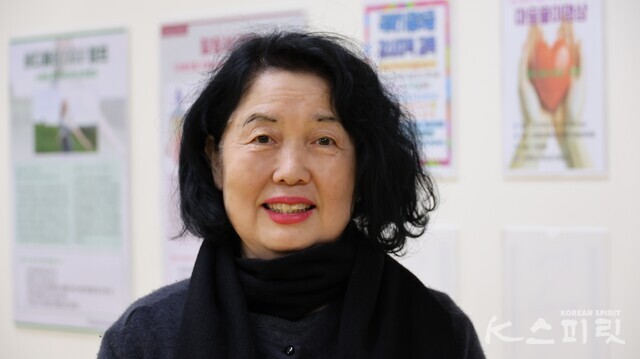 30여 년 경력의 브레인명상 베테랑 남양순 회원. 사진 강나리 기자.