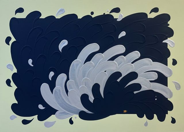 경배-우리의 길, 2024, Acrylic on canvas, 65.1x91.0cm. 이미지 갤러리나우