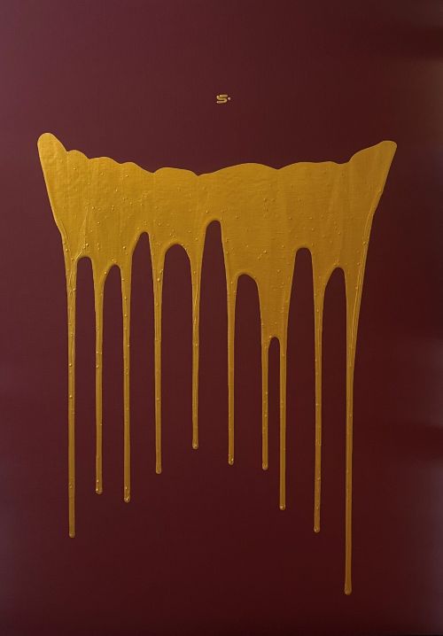 경배 - 흐르는 찬가, 2025, Acrylic on canvas, 65.1x91.0cm. 이미지 갤러리나우