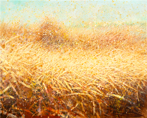 송묘숙, 해풍, 2025, 캔버스에 아크릴, 162.2×130.3cm. 이미지 창작공동체우리