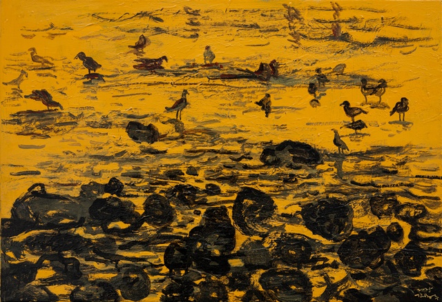 종달리에서Ⅴ, 2025, 캔버스에 아크릴, 먹, 53x72.7cm. 이미지 김용주