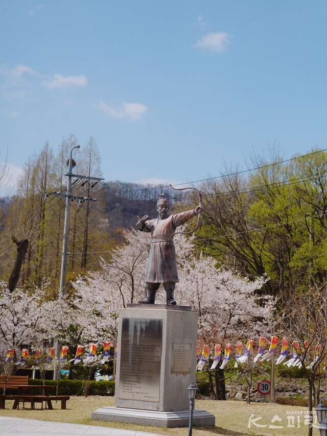 건국시조 중 고구려의 고주몽. 사진 하미진 기자.