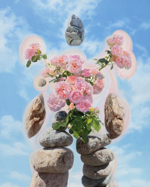 박정용, 스톤 피플, 2025, oil on canvas, 162.2×130.3cm. 이미지 슈페리어갤러리