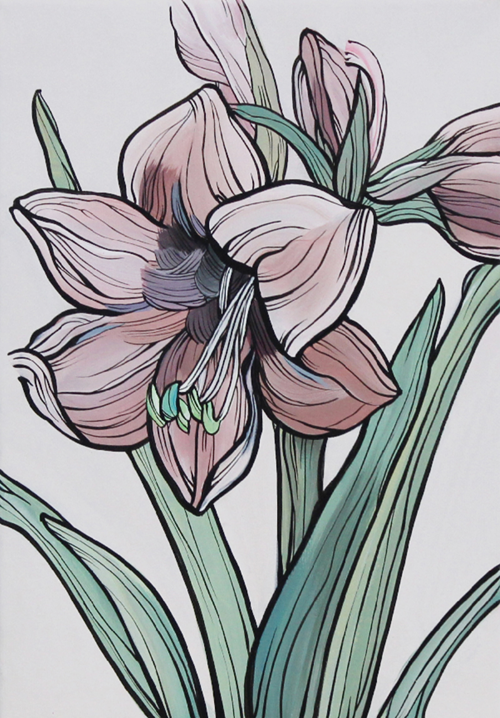 김혜린, Pale Blue Eyes, 2025, Acrylic on canvasa1 Pale Blue Eyes, 25.8x17.9cm. 이미지 하랑갤러리