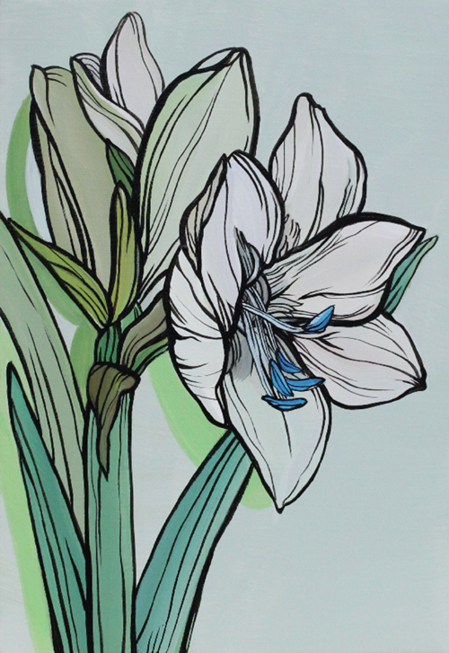 김혜린, 견고한 풍경, 2025, Acrylic on canvas, 25.8x17.9cm, 이미지 하랑갤러리