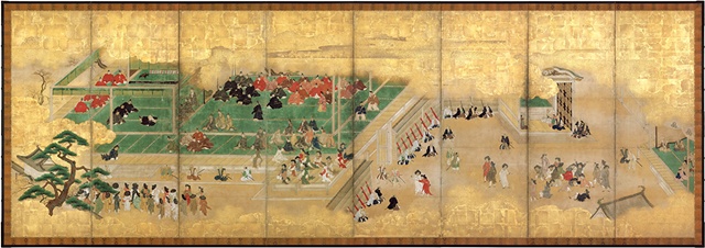 조선통신사환대도(左隻), 센뉴지泉涌寺 복사. 이미지 서울역사박물관