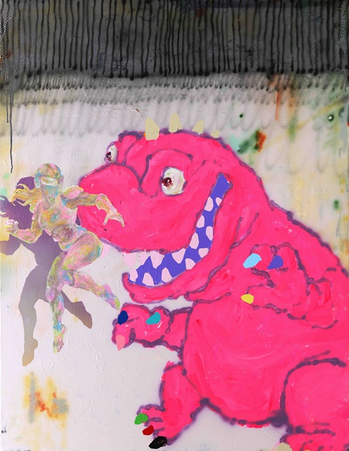 My puppy, 2025, Acrylic on canvas, 116.8x91.0cm. 50F. 이미지 삼세영 50F,