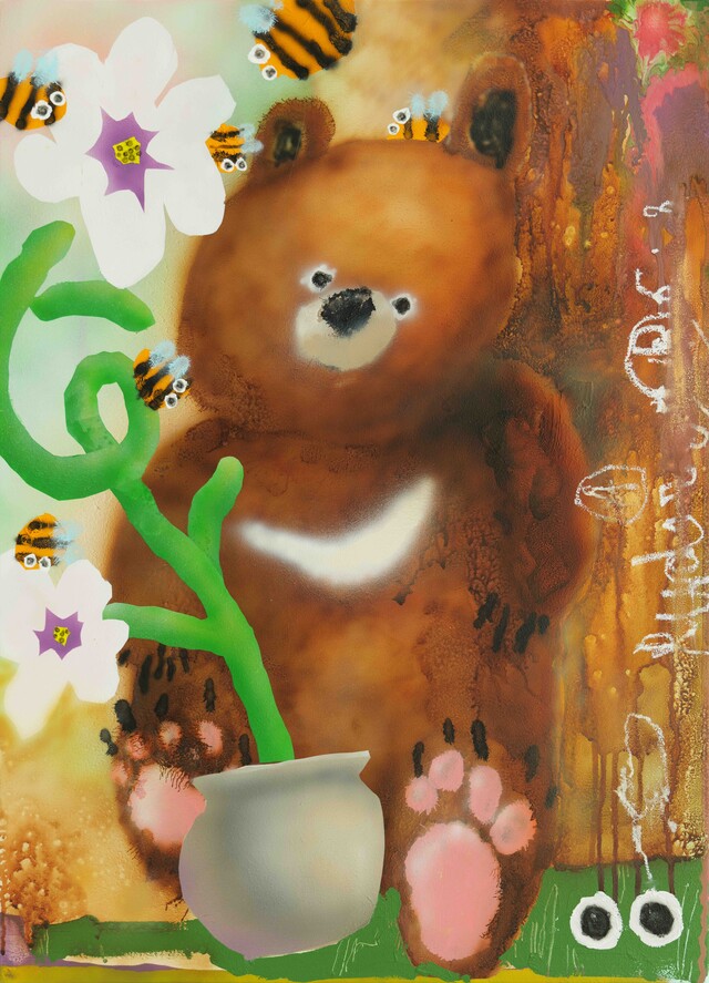 Wild Bear, 2025, Acrylic on canvas, 72.7x53.0cm. 20P. 이미지 삼세영