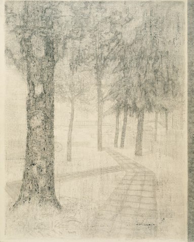 이혜진, The Path 220430, 2024, Graphite, ink on paper, 162.2 × 130.3 cm. 이미지 금산갤러리