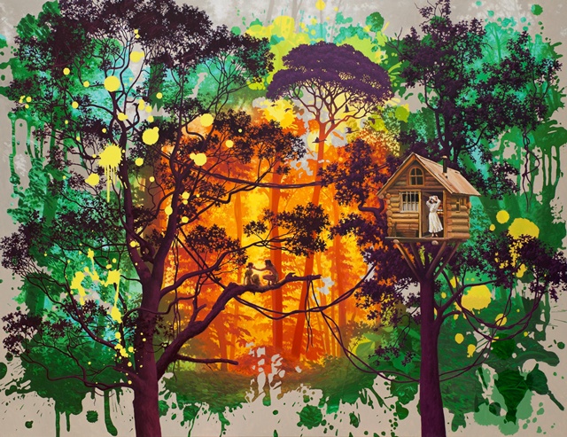 On the Stage – tarzan story, 2025, oil on canvas, 112.1 x 145.5 cm. 이미지 갤러리 508