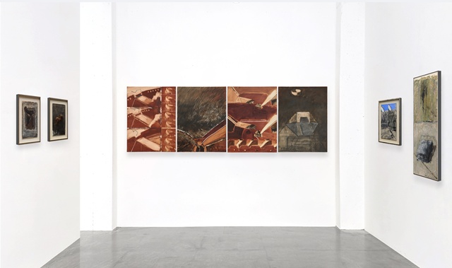 '곽훈 1972–1989 : From Soil to Soil' 전시 모습(부분). 이미지 피앤씨갤러리