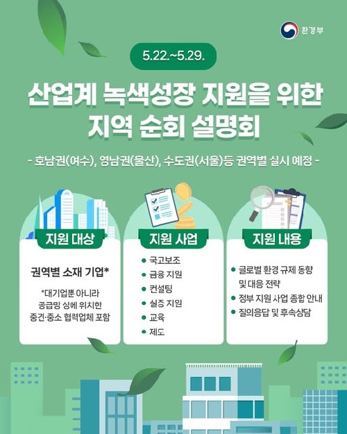 녹색성장 지역순회 설명회 카드뉴스. 이미지 환경부.