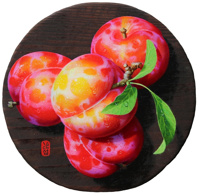 물아(物我), 2025,  Oil on wood,  26.4x26cm. 이미지 갤러리 나우