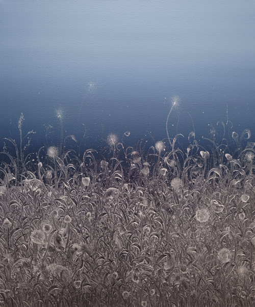 박수형, infinite fields_g#3, 2021, oil on canvas, 72.5×60.5cm. 이미지 스텔라갤러리