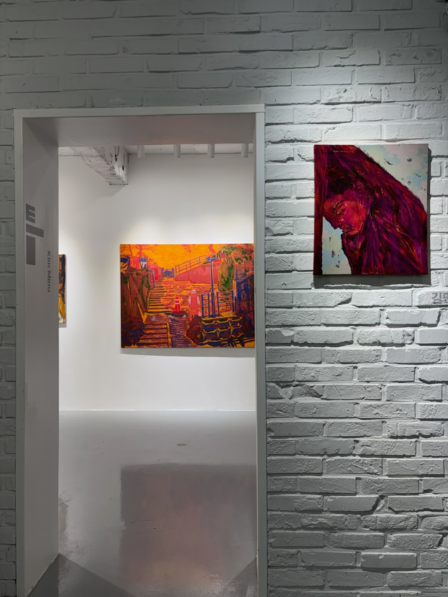 김민우 박수형 2인전 "틈, 사이의 풍경" 전시 모습. 이미지 스텔라갤러리