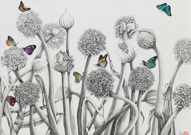 My way-20, 2020, 펜화, 91x65cm. 이미지 영산강문화관