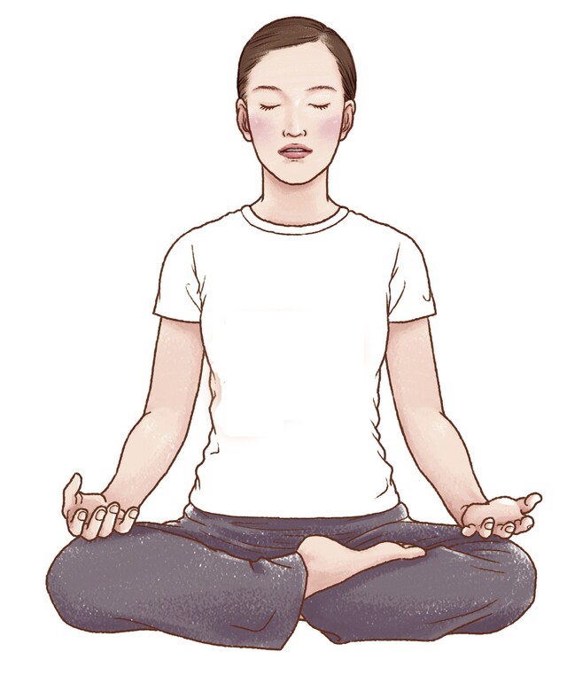 복식호흡. 사진 브레인트레이닝센터.