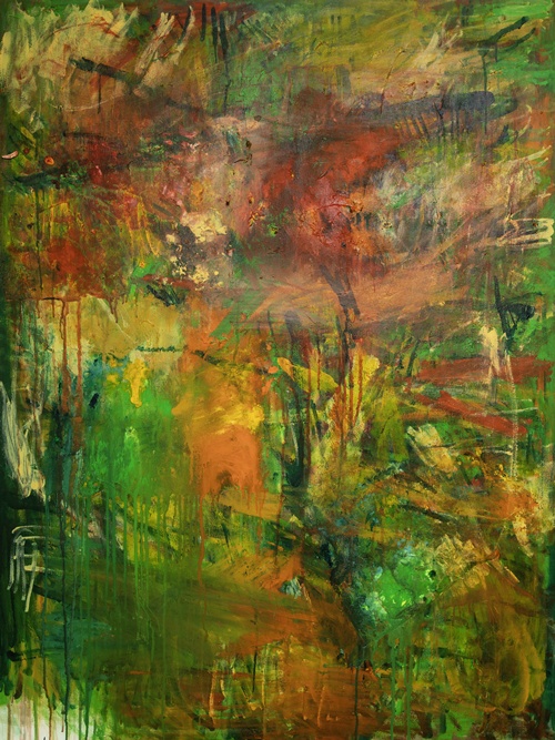 그날 지귀처럼, 2024, acrylic on canvas, 90X116cm. 이미지 갤러리은