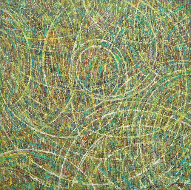 뉴심포니 No.30 - 고집멸도 9, 2022, Oil on Linen, 100x100cm. 이미지 김순남