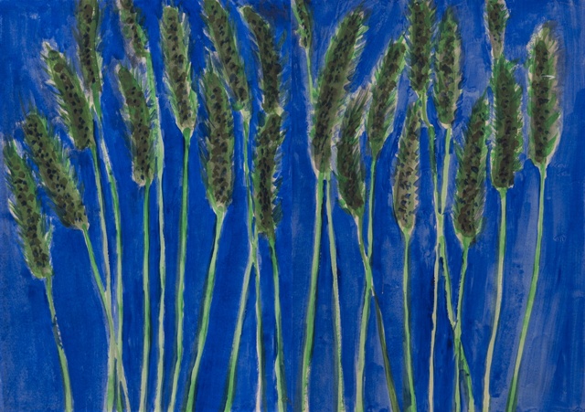 청보리, 1979, Watercolor on Paper, 48.5 x 34.5 cm. 이미지 조현갤러리