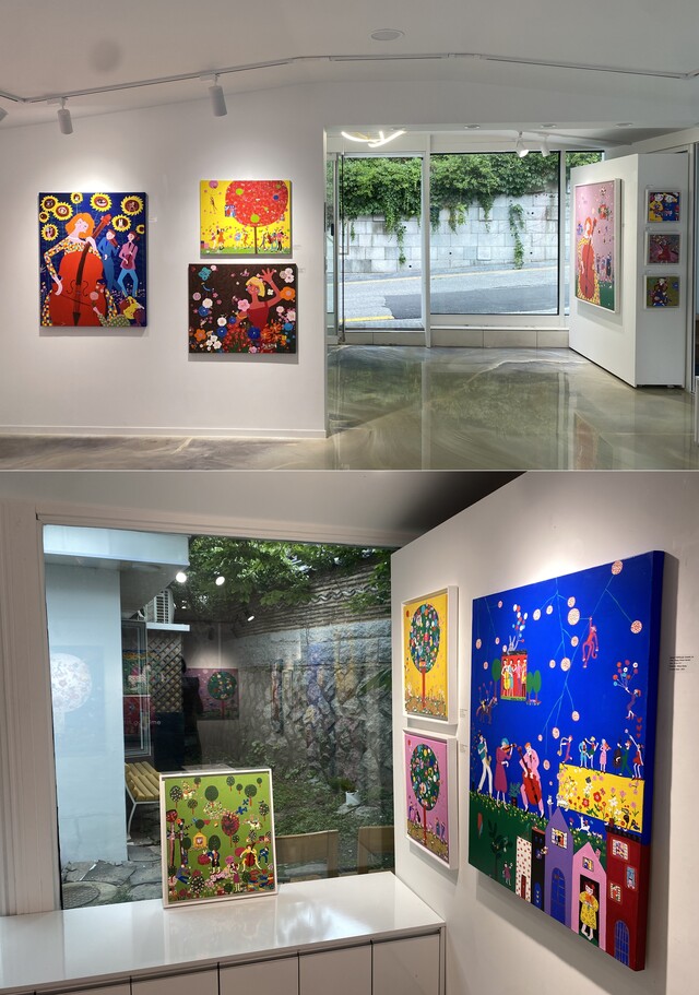 짙은 녹음 속 여름을 맞은 부암동에서 만나는 이청자 작가의 작품들. 사진 갤러리 B.O.S