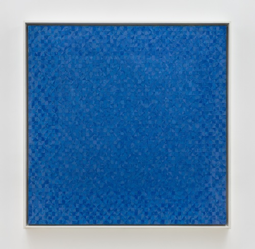CHUNG SANG-HWA정상화, Untitled 85-5-6, 1985, Acrylic on canvas, 47 1/4 x 47 1/4 inches (artwork), 120 x 120 cm, 49 3/8 x 49 3/8 x 2 1/8 inches (framed), 125.5 x 125.5 x 5.3 cm. Courtesy Lehmann Maupin, New York, Seoul, and London, and Gallery Hyundai. Photo by OnArt Studio.