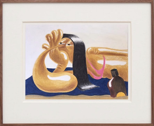 Louise Bonnet루이스 보넷, Untitled, 2016, colored pencil on paper, 22.86 x 30.48 cm. 이미지 아뜰리에아키