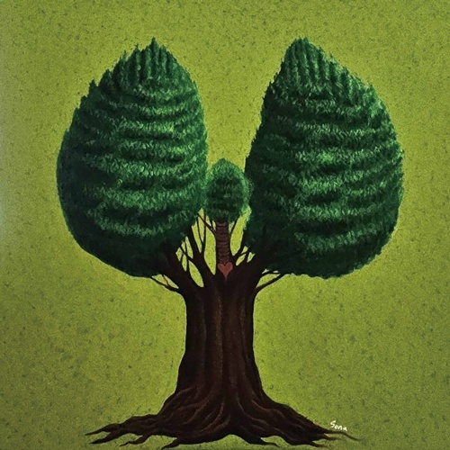 김소나, 사랑 (Love), 2025, Mixed material, 130 x 130 cm. 이미지 갤러리은