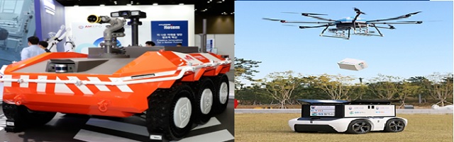 ‘무인이동체산업박람회’ 전시품. 이미지 과기정통부.