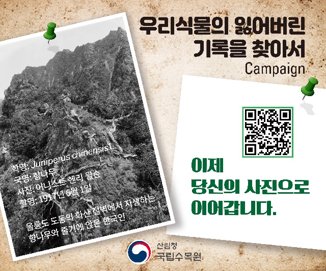 사진 공모전 포스터. 이미지 국립수목원.