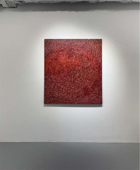 정정엽 개인전 "콩은 어디든 굴러간다" 전시 작품. 이미지 스텔라갤러리