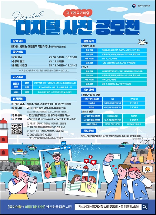 ‘제7회 국가어항 디지털 사진 공모전’ 포스터. 이미지 해양수산부.