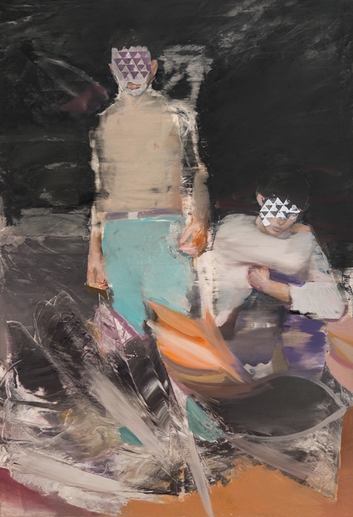 fragile armour, 2025, oil on canvas, 160x110cm. 이미지 EM갤러리