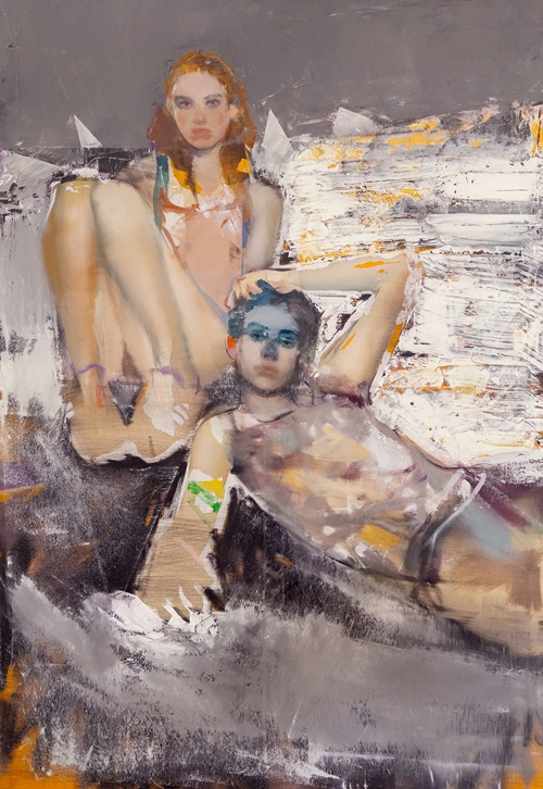 the watchers, 2025, oil on canvas, 160x110cm. 이미지 EM갤러리