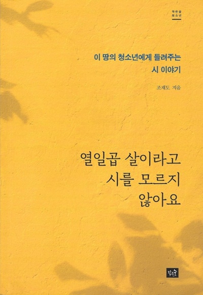 조재도 지음 "열일곱 살이라고 시를 모르지 않아요" 표지. 이미지  작은숲