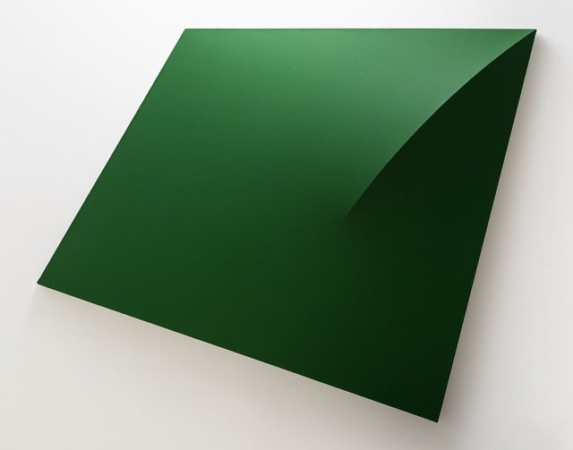 안정숙, Tension 2023 E, 2023, Oil on cavnas, 120×125×11(d)cm. 이미지 아트마이닝(주)