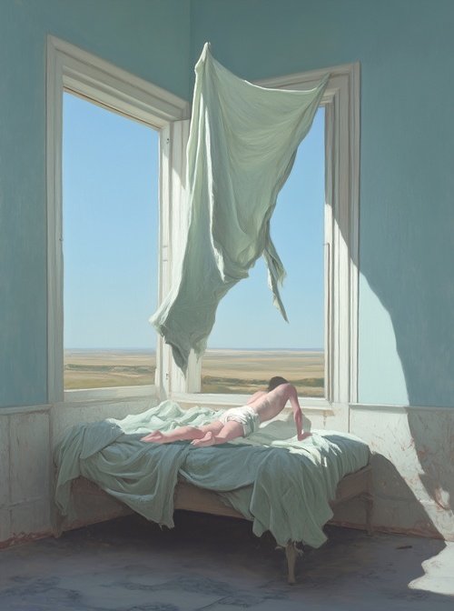 Hopeless Romantic - 3, 2025, Oil on linen, 130.3x97.0cm(60F). 이미지 갤러리나우