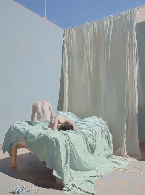 Hopeless Romantic - 4, 2025, Oil on linen, 130.3x97.0cm(60F). 이미지 갤러리 나우