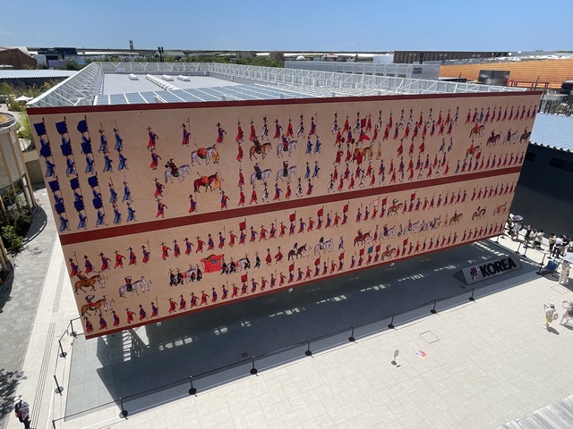 오사카 엑스포 한국관 조선왕실행차 미디어 아트. 이미지 국가유산진흥원