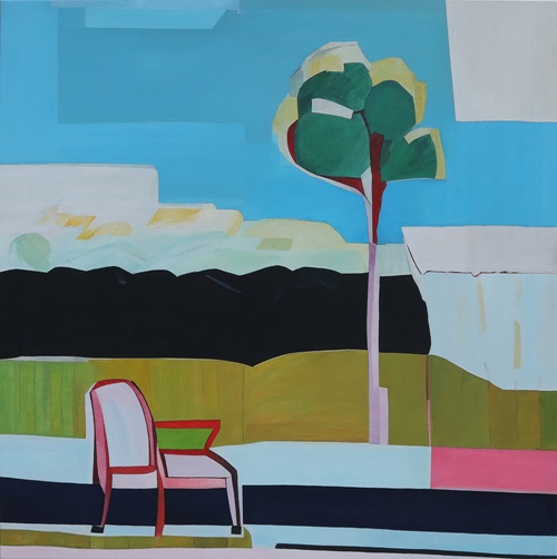 이상선, abstract impression, 2025-02, acrylic on canvas, 100x100cm. 이미지 갤러리그림손