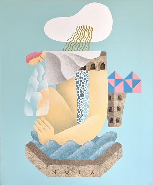 고슈가, BEFORE THE BIG BANGER, acrylic on canvas,  76x92cm. 이미지 갤러리 그림손