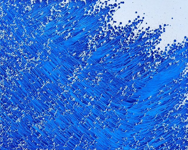 채성필, 물의 초상 (Portrait d’eau) 241014, 캔버스에 천연안료, 130x160cm. 이미지 갤러리 그림손